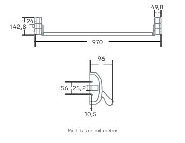 BARRA ANTIPÁNICO YALE 7134 ORLANDO 1PT