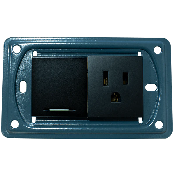 TOMA SWICHE SIN TAPA COLOR NEGRO UNITEC