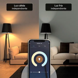 BOMBILLO LED Wi-Fi RGB+W MULTICOLOR DE 10W STEREN