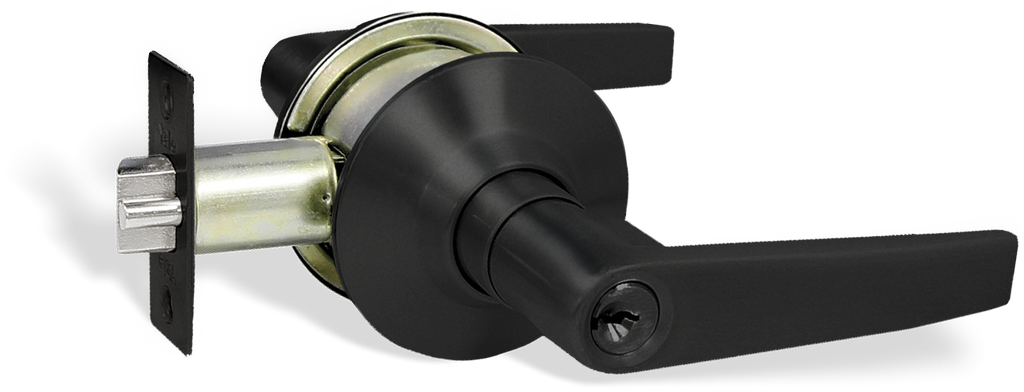 CERRADURA YALE AUSTIN BAÑO NEGRA 6466