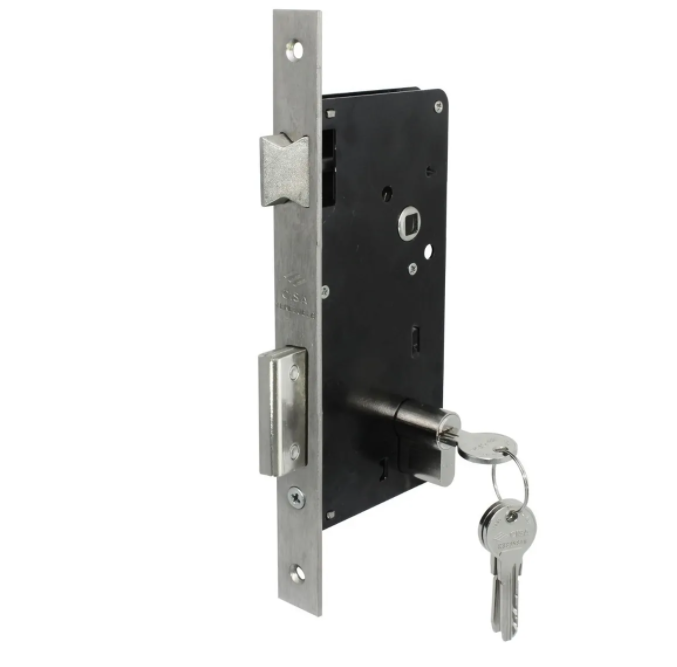 CERRADURA CISA EMBUTIR 45MM NIQUELADO